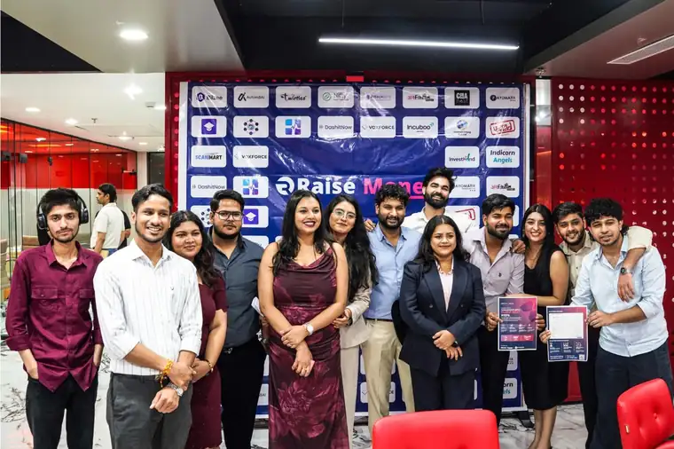 Founders and the RaiseMoney team at The Big Pitch Edition 2