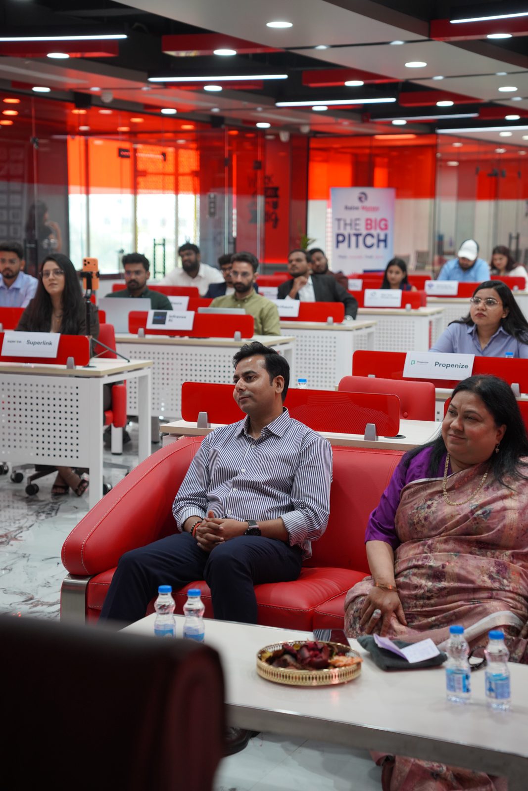 Founders and investors seated at Edition 1