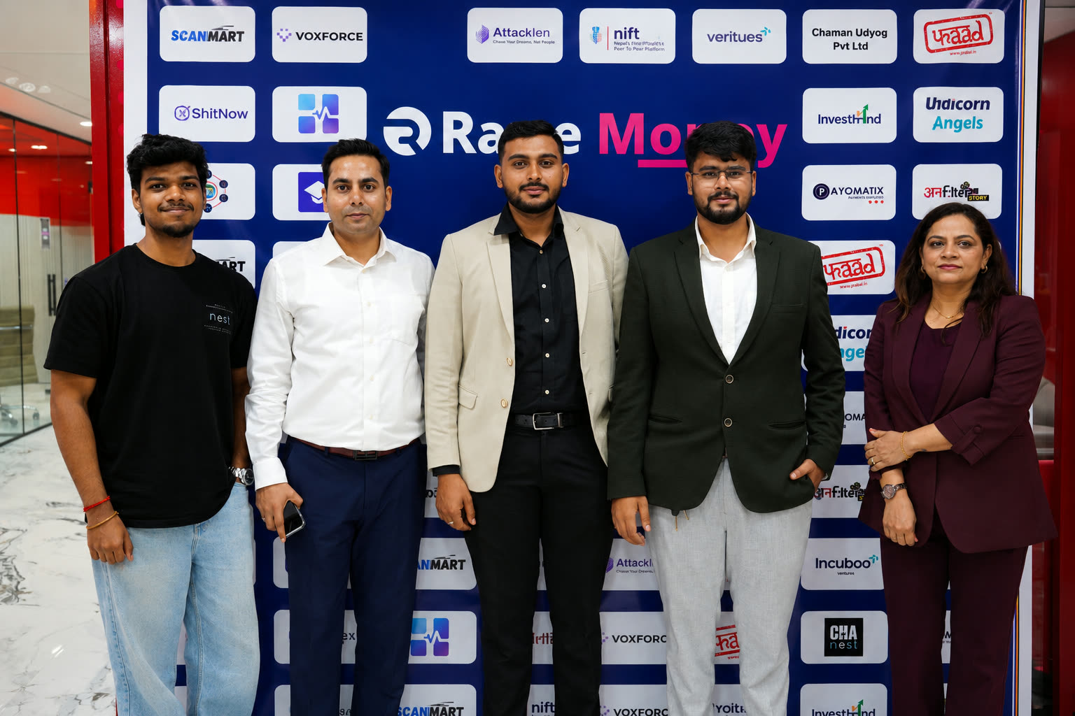 Edition 02 founders at the Raise Money backdrop