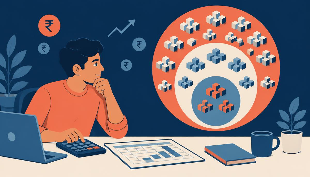 Bottom-up market sizing methodology showing TAM, SAM and SOM calculation for startups