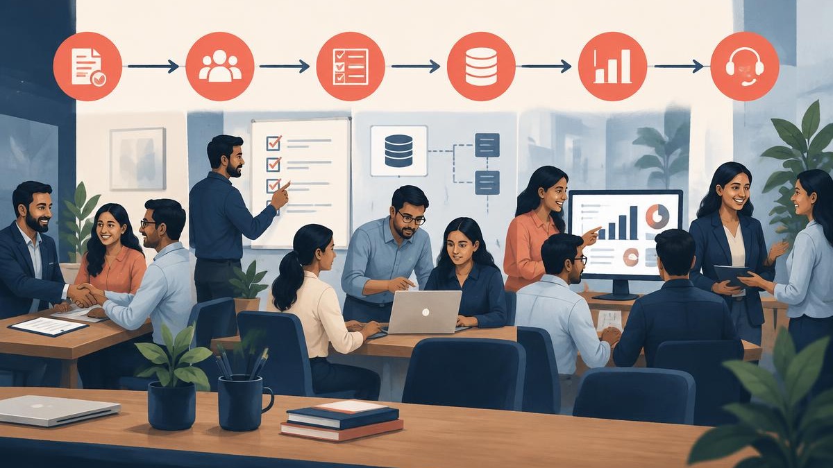 B2B customer onboarding workflow showing activation and time to first value