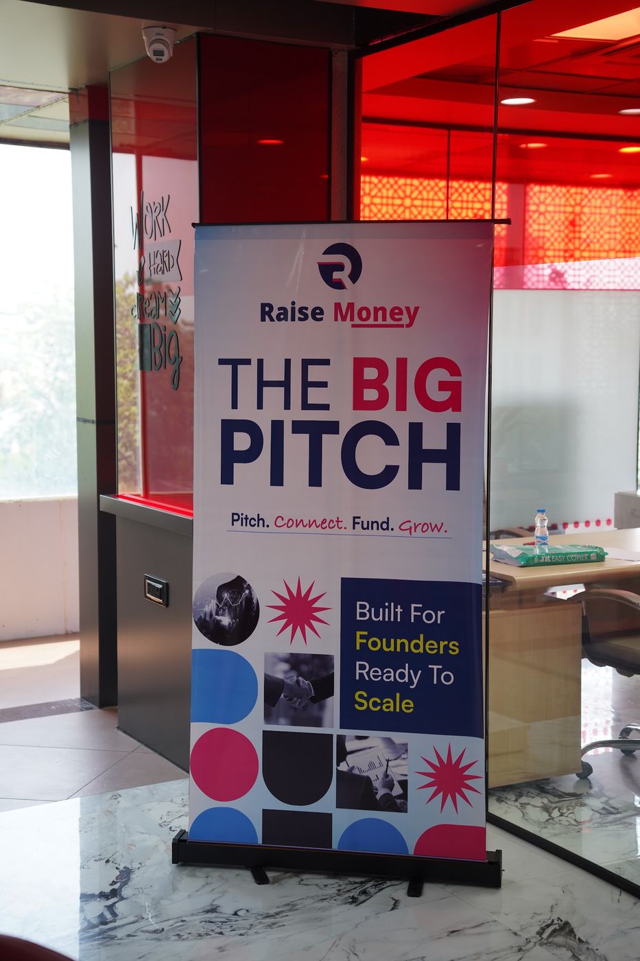 Founders exchanging notes at a community meet
